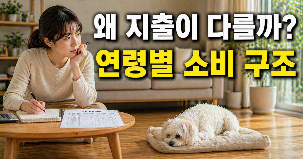 반려동물 연령 구간에 따른 소비 구조 차이를 고민하며 노령 말티즈를 바라보는 보호자