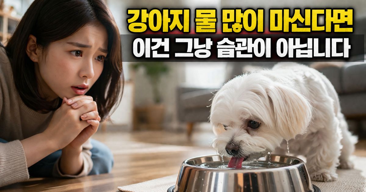 강아지 물 많이 마시는 이유 보호자가 관찰하는 행동 신호