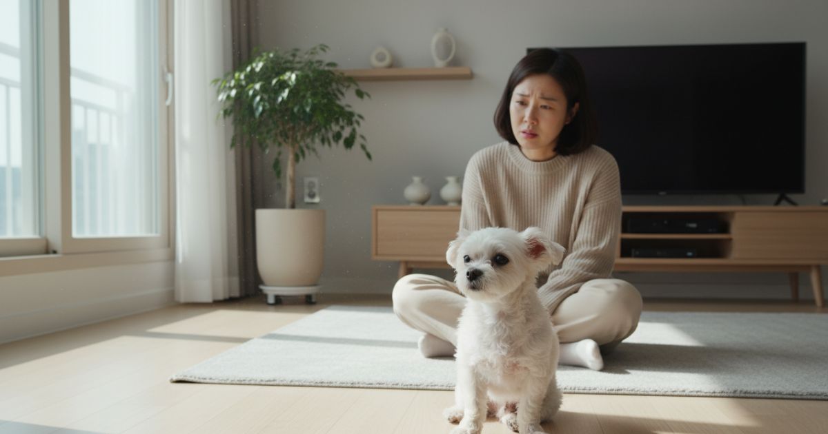 강아지 산책 안 하면 나타나는 행동 변화 보호자가 관찰하는 장면